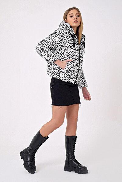 Bigdart Jachetă pufă cu model 5125 - albă