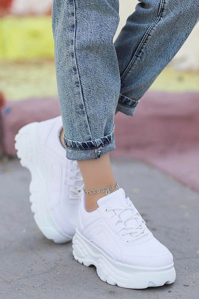 Zerenyus Pantofi sport de damă cu talpă înaltă de 6 cm