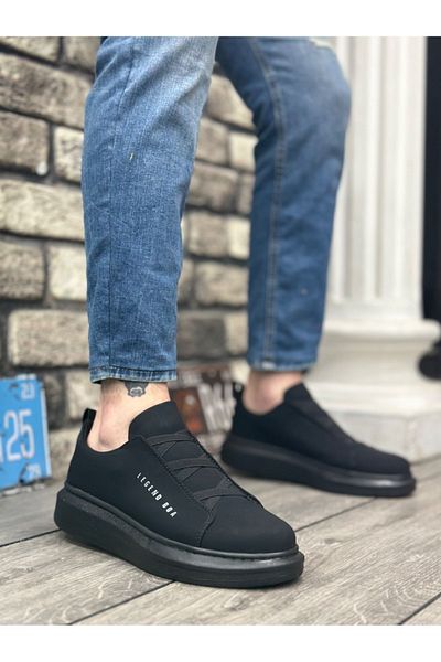 Zerenyus Pantofi pentru bărbați - Talpă înaltă, curea încrucișată, pantofi stil sport