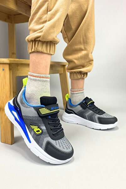 Zerenyus Pletiva Crne Saks Velcro Sportske Cipele za Dečake