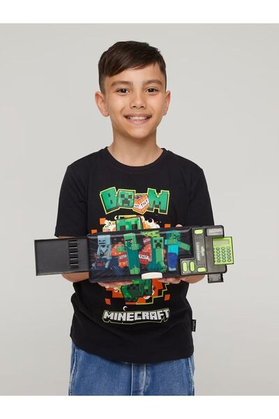 SMIGGLE Minecraft Hesap Makineli Pop Out Kalem Kutusu