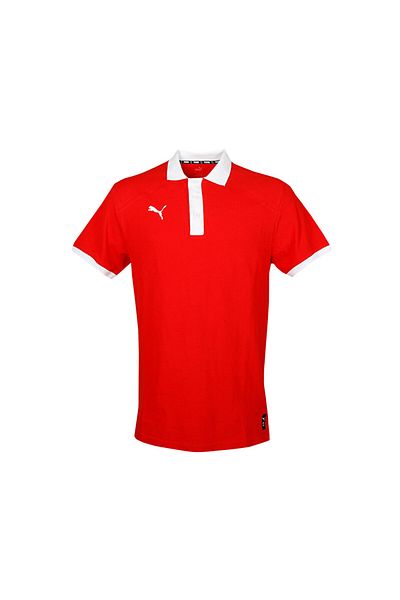 Puma Türkiye Basketball Training T-Shirt - Polo Collar, Red 60660404