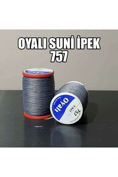 OYALI ΤΕΧΝΗΤΟ ΜΕΤΑΞΩΤΟ ΝΟ:757 - Κλωστή κεντήματος με κέντημα 4 στρώσεων
