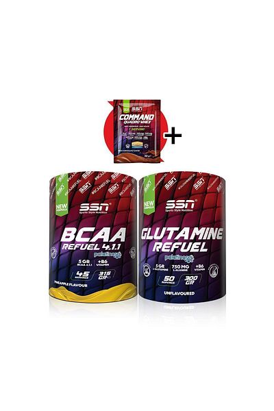 SSN Sports Style Nutrition Amino Combination 3 - Bcaa 315 Gr and Glutamine