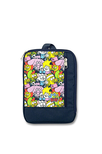 ÜMİT ÇANTA 10'' / 11'' Inç Kral Şakir Luyumlu Isanslı Desenli Ön Cepli Ipad Ç...