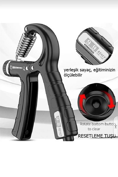 Lumisa Home 5-60 Kg Adjustable Hand Spring - Wrist Muscle Strengthening, Anti-Slip Vein Remover