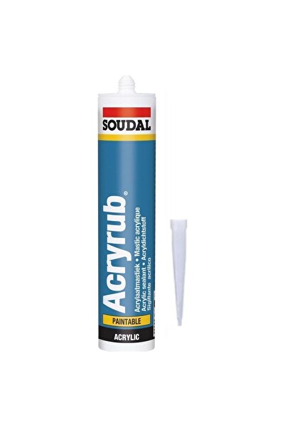 yeditepe osmanlı Soudal Acryrub Silikonize Mastik 500 Gr Beyaz