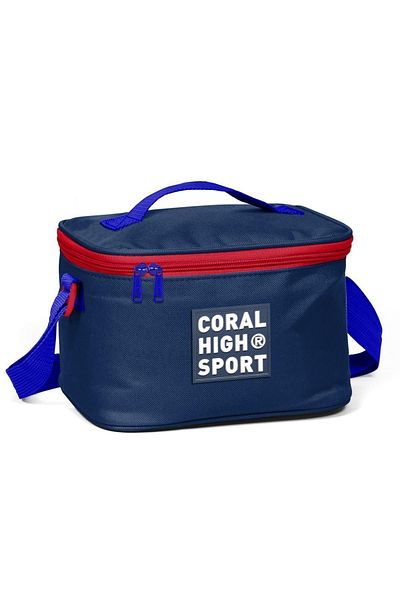 Coral High Sport Navy Blue Red Thermo Lunchbox 22815