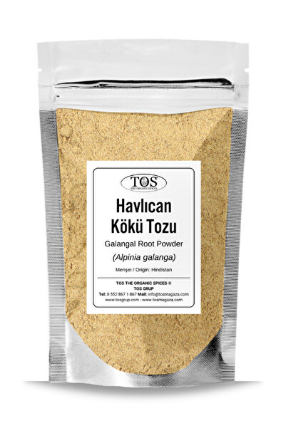 TOS The Organic Spices Havlıcan Kökü Tozu 100 gr (1. KALİTE) Alpinia Galanga ...