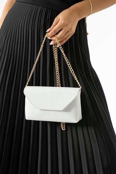 İAMBTŞY Mini geantă crossbody cu model crocodil auriu - retro și versatilă pentru femei