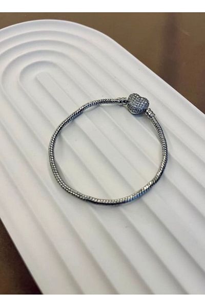 JEWELRY Steel Zircon Stone Pandora - Heart
