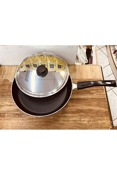 Leydi Black Sea Fish Pan 32 Cm with Steel Lid