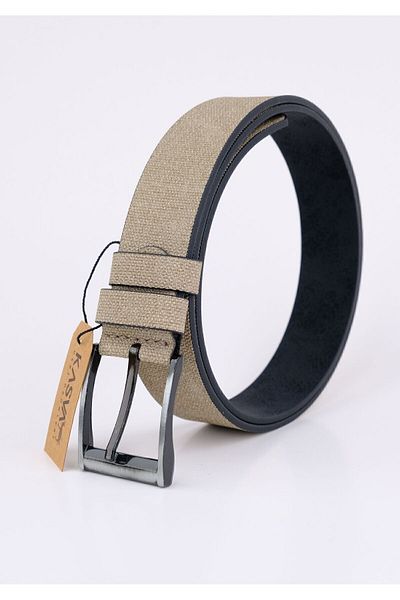 KASVA DERİ Men's Belt - 4 cm, Jeans and Canvas Compatible
