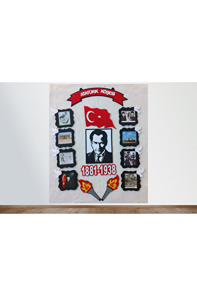 elifletasarim Atatürk Köşesi Panosu Zeminsiz(keçeden Eğitim Materyali)