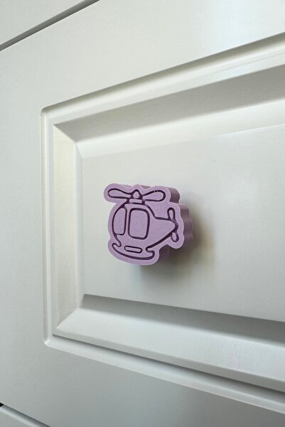 Pomerol Mâner pentru dulap elicopter violet - pentru camerele copiilor, dulapurile de bucătărie și baie, mâner pentru mobilier