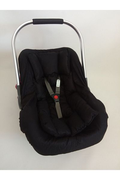 Wenaris Black Stroller Cushion - 100% Cotton 1 Piece
