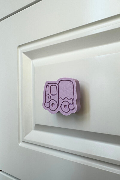 Pomerol Mâner pentru dulap Purple Truck - Mâner pentru mobilier distractiv și durabil pentru camerele copiilor și bucătăriile moderne