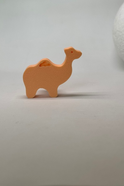 Pomerol Πορτοκαλί λαβή ντουλαπιού Camel - Διασκεδαστική λαβή επίπλων για παιδικό δωμάτιο, κουζίνα και μπάνιο, λαβή D