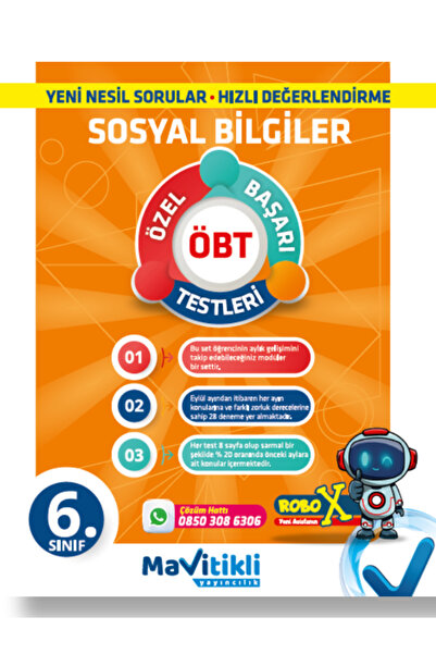 Mavitikli Yayıncılık 6.SINIF SOSYAL BİLGİLER ÖZEL BAŞARI TESTLERİ-ÖBT