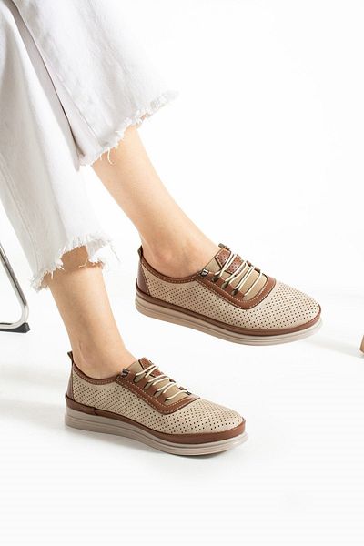 HKM shoes Balerina de zi cu zi, ușoare, sezoniere, confortabile, ortopedice complete, cu șireturi