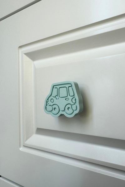 Pomerol Mâner albastru pentru dulap auto - Mâner modern și distractiv pentru mobilier pentru dulapuri pentru copii, bucătărie și baie