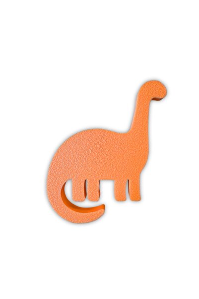 Pomerol Πορτοκαλί λαβή ντουλαπιού Dino 4 - Μοντέρνα και υπέροχη λαβή επίπλων για παιδικό δωμάτιο, κουζίνα και μπάνιο