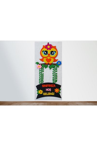 elifletasarim CLASS DOOR DECORATION (educational material from felt)
