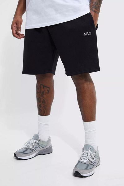 KAWEAR Large Size Cotton 2 Thread Straight Shorts - Man Printed