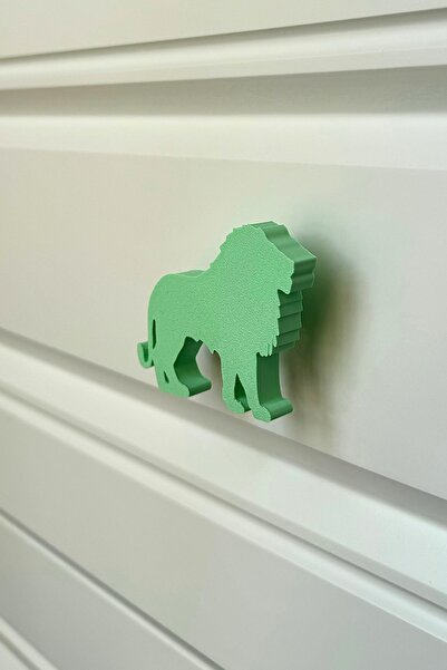 Pomerol Mâner pentru dulap Green Lion - Mâner modern, distractiv și durabil p...