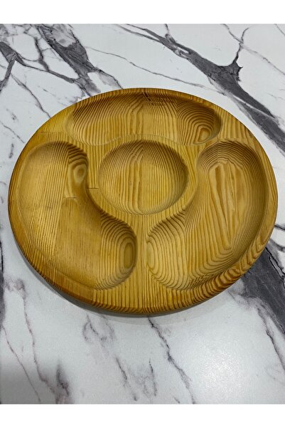Smyak Luxury Pine Snack Bowl Breakfast Decorative Presentation Plate 28X26
