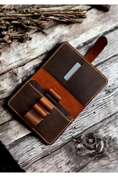 Safir Leather Σημειωματάριο, Πορτοφόλι διαβατηρίου και θήκη για στυλό (αποκλειστικό σχέδιο)