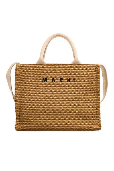 Marni Küçük Sepet Ham Siena/Doğal