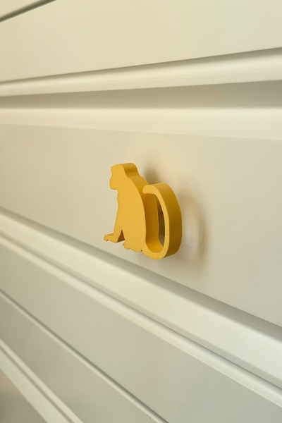 Pomerol Mâner pentru dulap Yellow Monkey - Mâner modern, elegant și durabil pentru mobilier pentru camera copiilor, bucătărie și baie