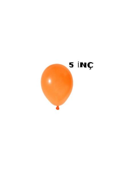 asöy Pastel Orange 5 Inch Balloon - 10 Pieces, 12 cm Mini Size, Colorful Party Balloon
