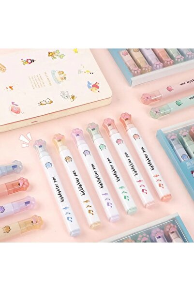 Kawaii Patili Pastel Fosforlu Kalem Seti Ch-518