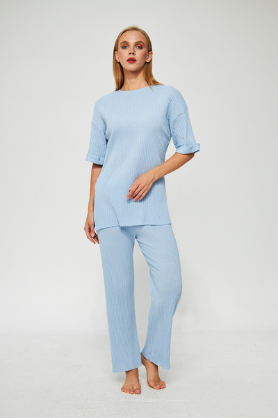 Oyga Γυναικεία αθλητική φόρμα και πιτζάμες A.Blue με κοντό μανίκι Lycra - Σχέδιο αναφοράς