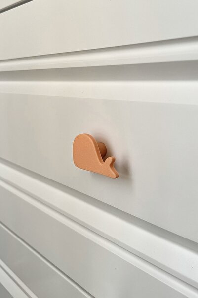 Pomerol Mâner pentru dulap cu balenă portocalie - Mâner pentru mobilier modern și durabil pentru camera copiilor, bucătărie și baie, HD