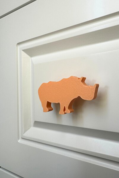 Pomerol Mâner de dulap Orange Rhino - Mâner de mobilier modern pentru camera copiilor, bucătărie și baie