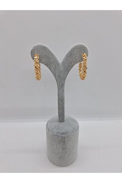stainles steel 3 cm Steel Star Powder Dorica Hoop Earrings