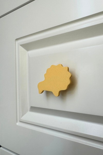 Pomerol Mâner pentru dulap Yellow Lion - Mâner modern, elegant și durabil pentru mobilier pentru camera copiilor, bucătărie și baie, DH