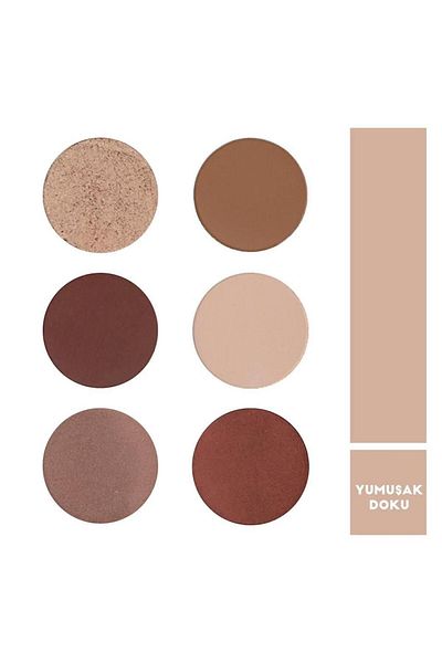 Brooklyn 6-Piece Eyeshadow Pallet - Coffee Addict