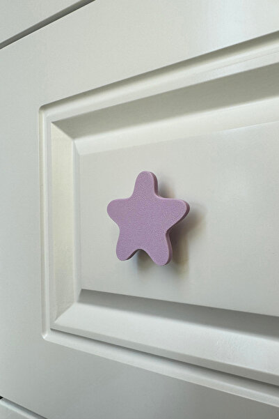 Pomerol Mâner pentru dulap Purple Star - Mâner pentru mobilier modern și durabil pentru camera copiilor, bucătărie și baie, DY