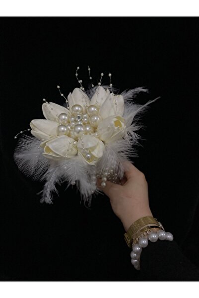 NG Wedding House İncili Islak Lale Gelin Çiçeği