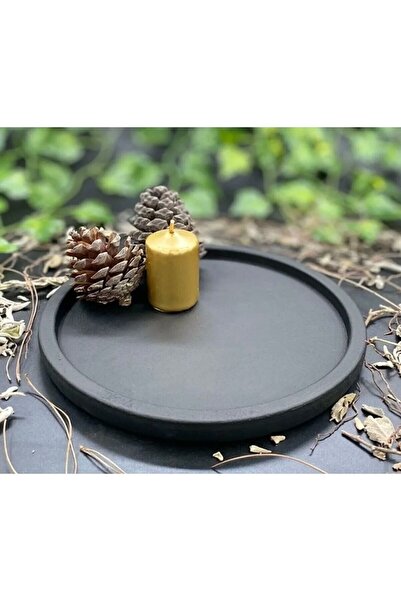 Sane Home شمعة دائرية مزخرفة، أزرق بلون الكوبالت وعاء للمجوهرات، حامل شموع، ص...