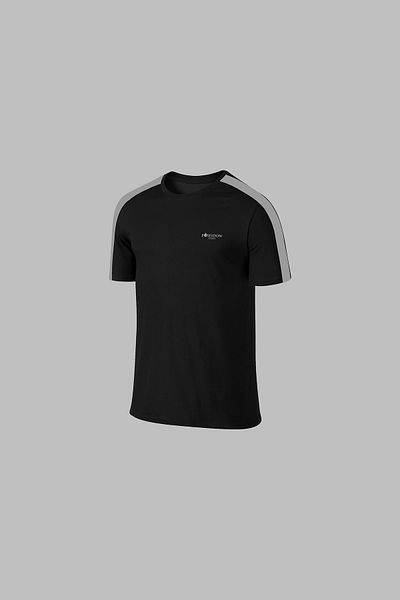 POSEIDON STORM Plus Size Men's Black Sports Tracksuit Set - Supra Combed Cotton, Zipped Pocket, Comfortable 4XL-