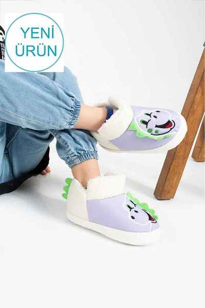 STOCON Dinosaur Figured Slippers for Kids - Home, Boots and Shoes Nursery School Shoes