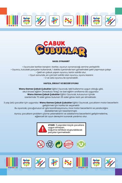 Wanu Games Kodlamaya Giriş Çabuk Çubuklar Eğitici Oyuncak seti
