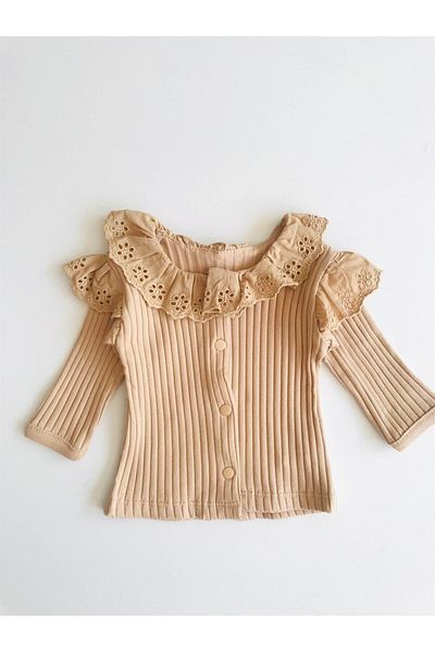 NUNU BABY Scalloped 5 Piece Newborn Set - Brown