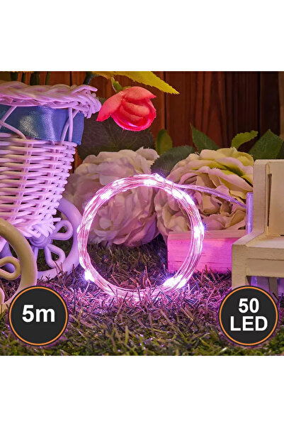 digitalavm akıllı alışveriş adresiniz Peri Led Yeni Nesil 5 Metre 50 Ledli Pembe Peri Led Işık
