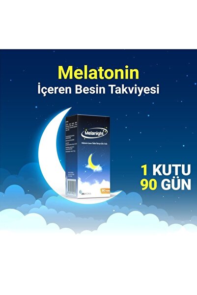 Melanight Melatonin 90 Tablet – 3 Mg Melatonin I 1 Kutu=90 Günlük Doz